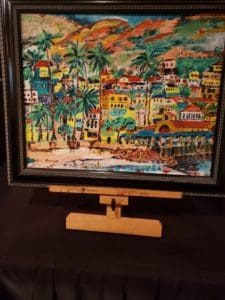 Large framed painting by Alan Stevens