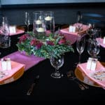 Beautiful Wedding Tablescape in charming wedding venue