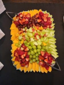 Fruit Platter Appetizer at Wedding Venue