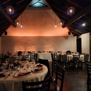 Intimate Wedding Venue includes tables and chairs
